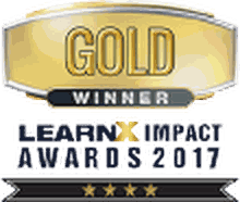LearnX Impact Awards 2017 Gold winner