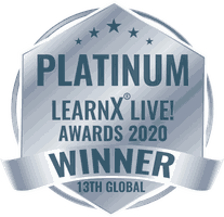 LearnX Live! Awards 2020 Platinum winner